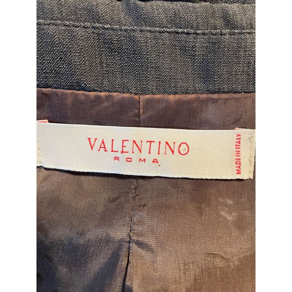 🤩🎉HOST PICK!!🎉🤩VALENTINO Authentic Gray 100% Silk Ladies Blazer - Picture 5 of 10
